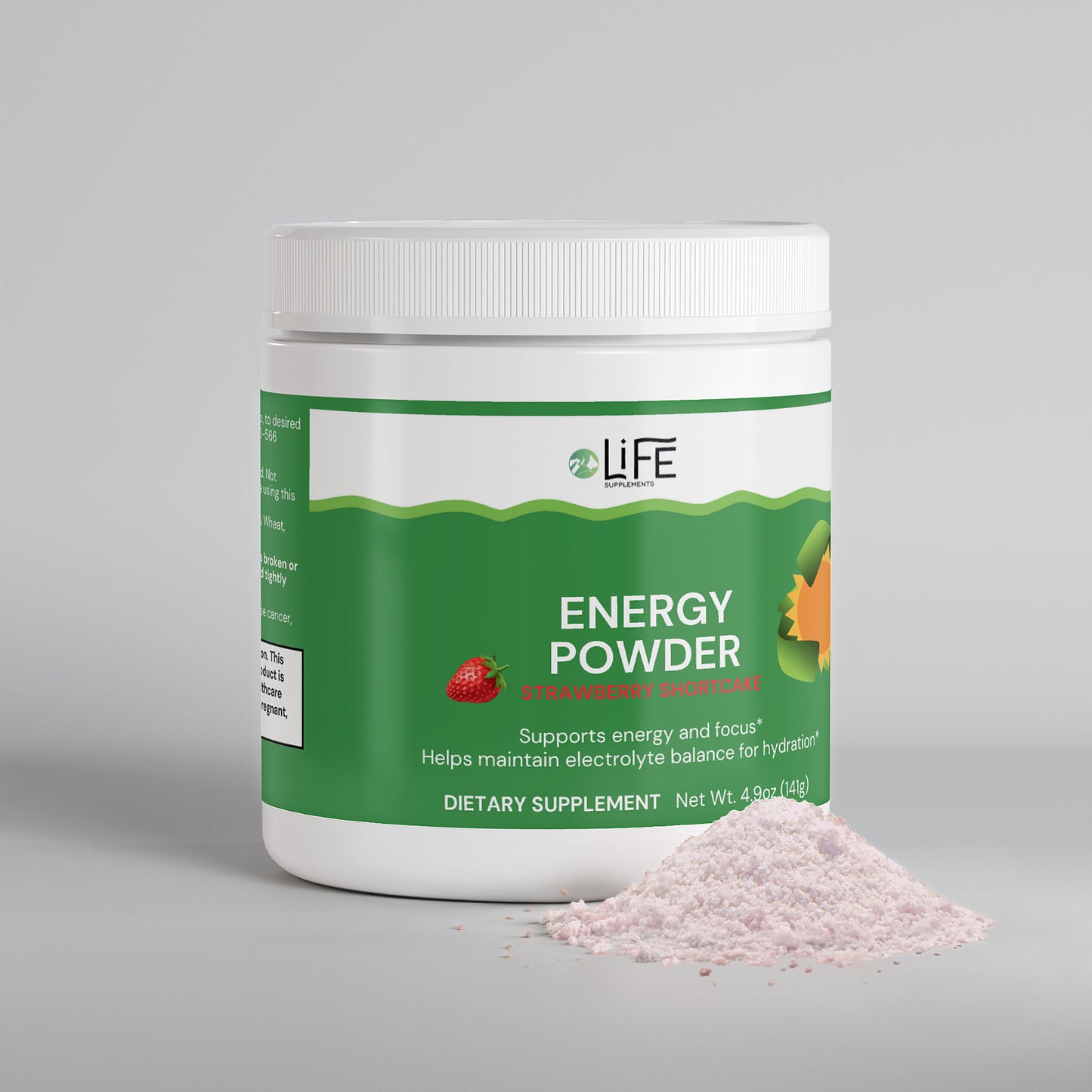 Energy Powder (Strawberry Shortcake)